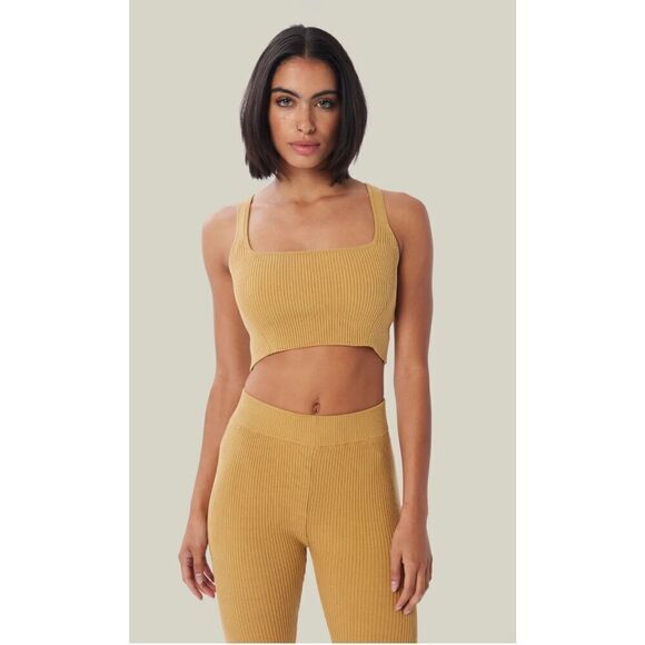 LITA by Ciara Iced Coffee Ribbed Crop Top XL - Picture 2 of 9